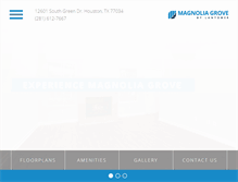 Tablet Screenshot of magnoliagroveapts.com